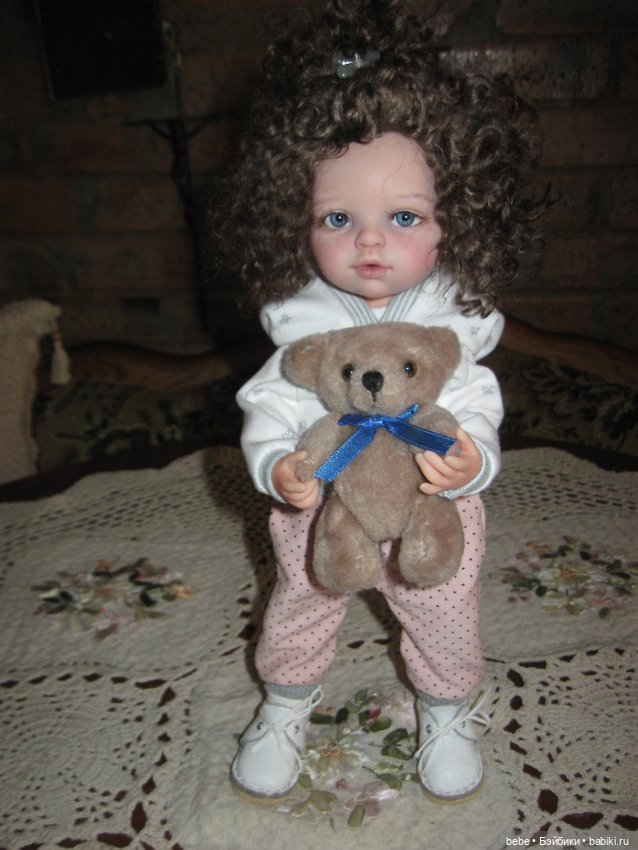 Винтажный мини мишка тедди