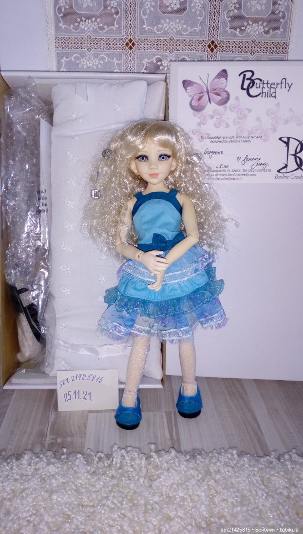 Коллекционная BJD куколка «Великолепная» от автора Berdine Creedy (фото 4)
