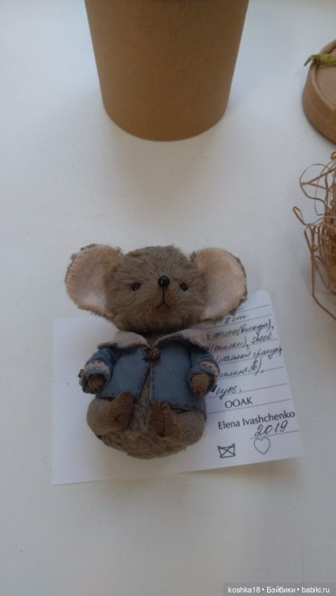 Мышонок Тедди Гаспар — Авторские игрушки (фото 2)