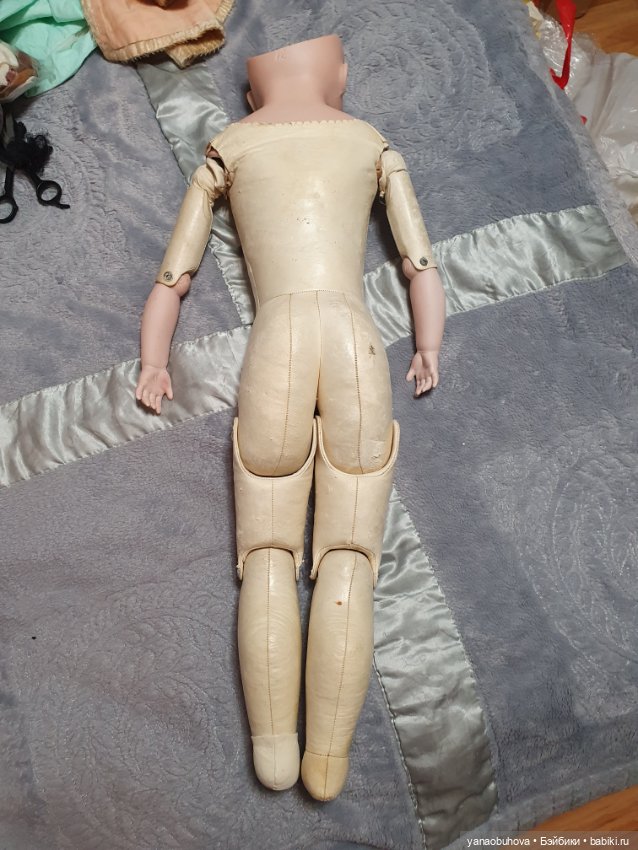 Очень рослая антикварная кукла Альт Бек Готшальк, рост 70 см (фото 3)