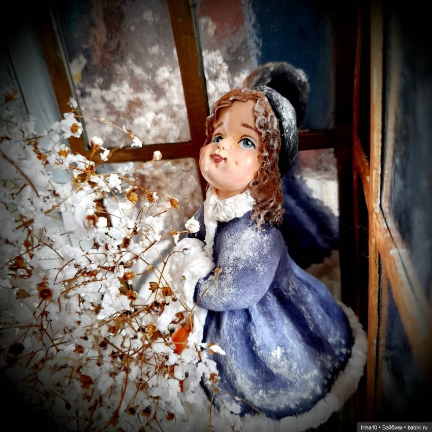 Девочка с муфтой — Авторские игрушки (фото 5)
