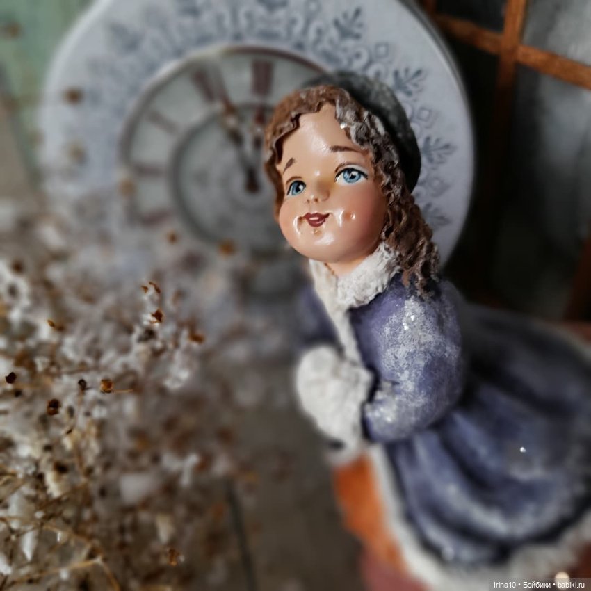Девочка с муфтой — Авторские игрушки (фото 7)