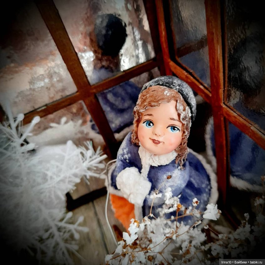 Девочка с муфтой — Авторские игрушки (фото 3)