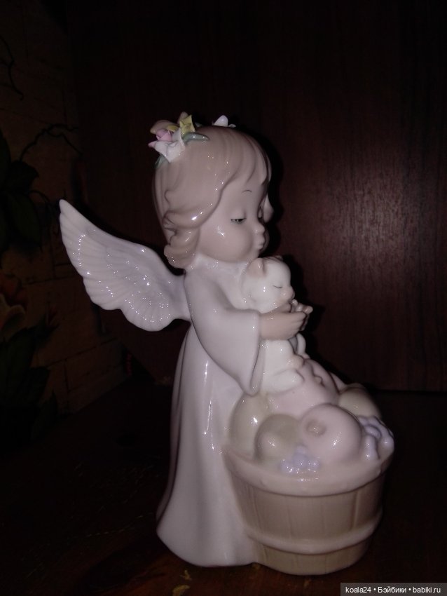 Статуэтка Девочка с котёнком Ангелок (фото 3)