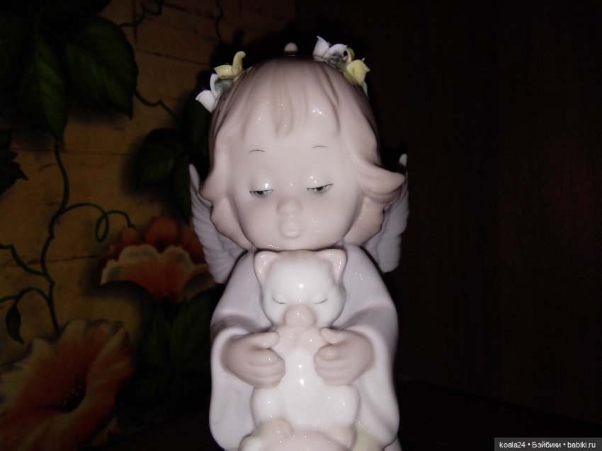 Статуэтка Девочка с котёнком Ангелок (фото 4)