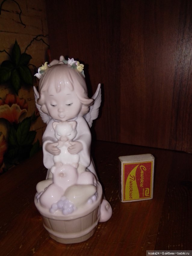 Статуэтка Девочка с котёнком Ангелок (фото 2)