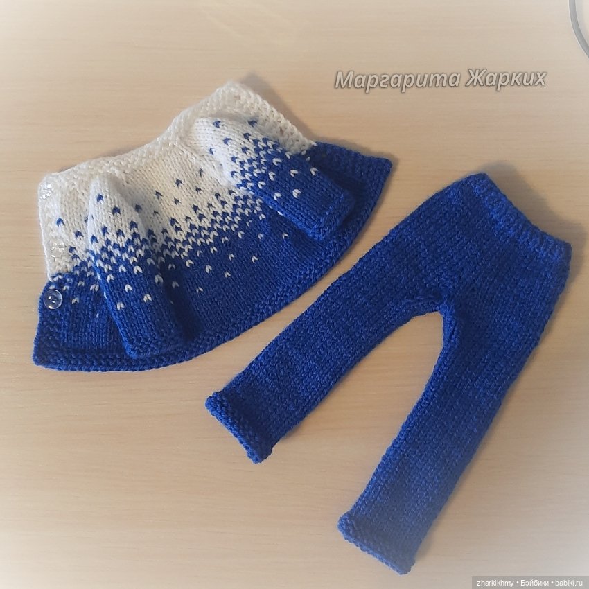 Разноцветные вязаные комплекты для Паолочек (фото 9)