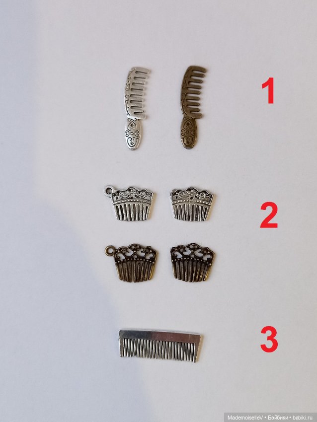 Гребешки и расчески — Миниатюра для кукол