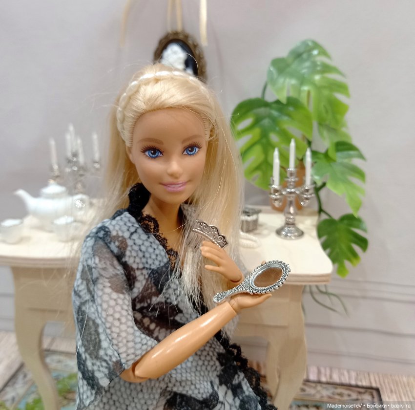 Мини зеркала ручные, металл (фото 6)