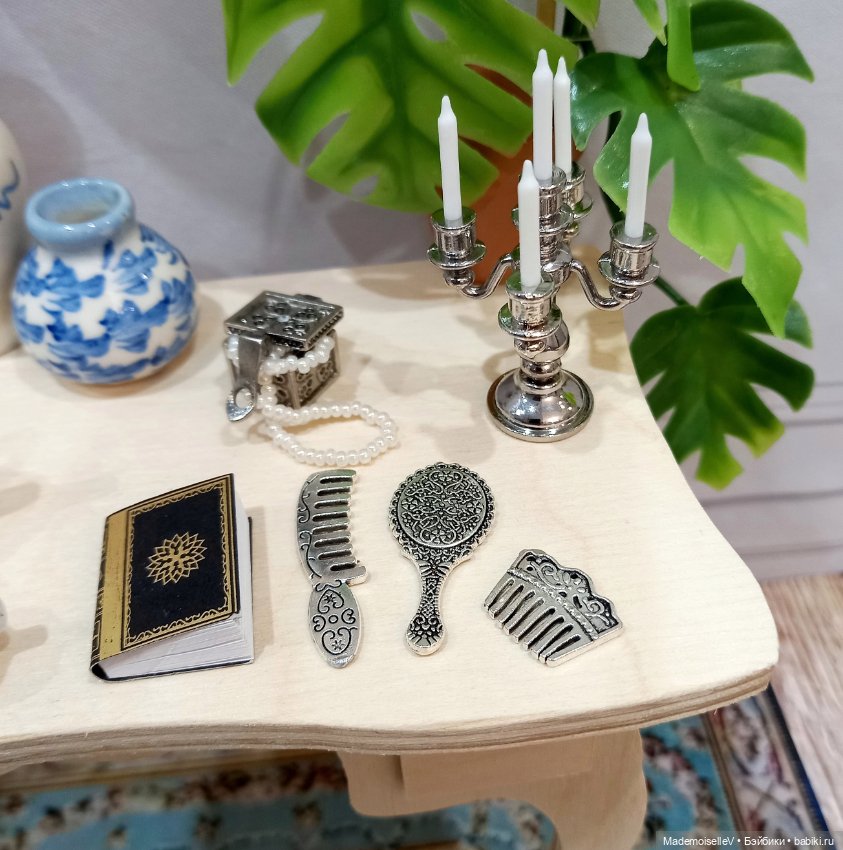 Подсвечники пятирожковые — Миниатюра для кукол