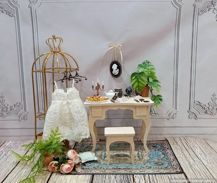 Глобус и бинокль — Кукольная миниатюра и румбокс