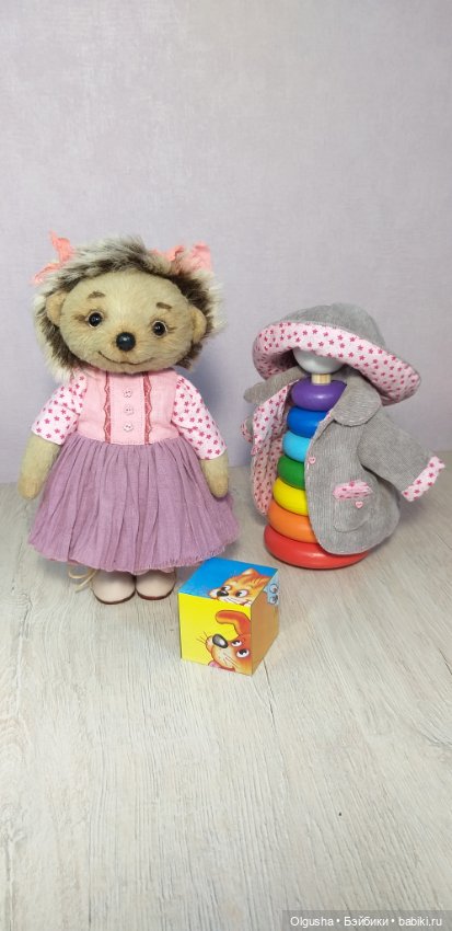 Ежонок тедди, рост 22 см — Авторские игрушки (фото 6)