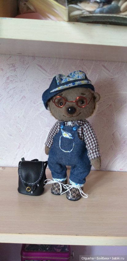 Ежонок тедди, рост 22 см — Авторские игрушки (фото 9)