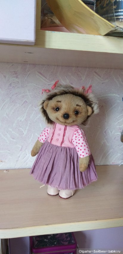 Ежонок тедди, рост 22 см — Авторские игрушки (фото 8)