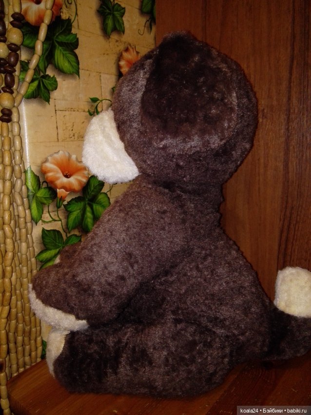 Большая плюшевая собака СССР. Бульдог (фото 4)