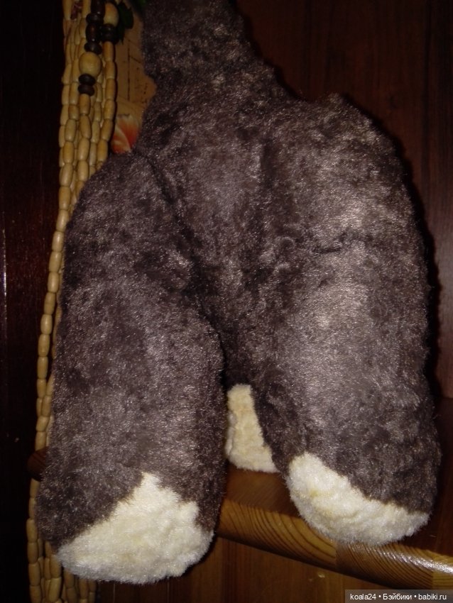 Большая плюшевая собака СССР. Бульдог (фото 5)