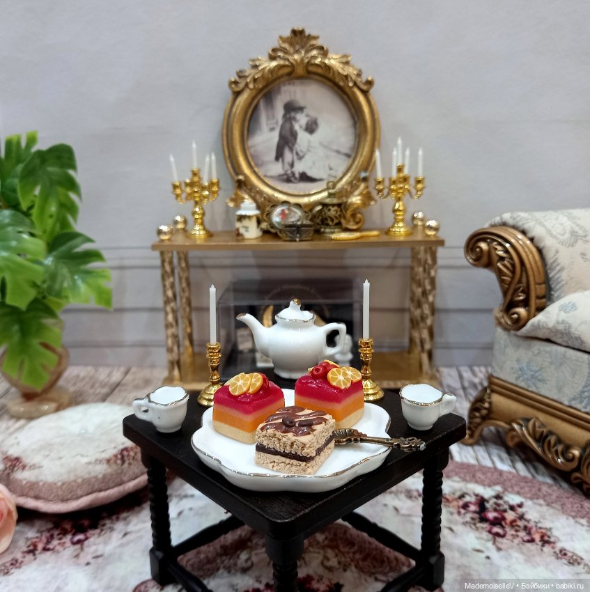 Подсвечники одинарные — Миниатюра для кукол (фото 4)