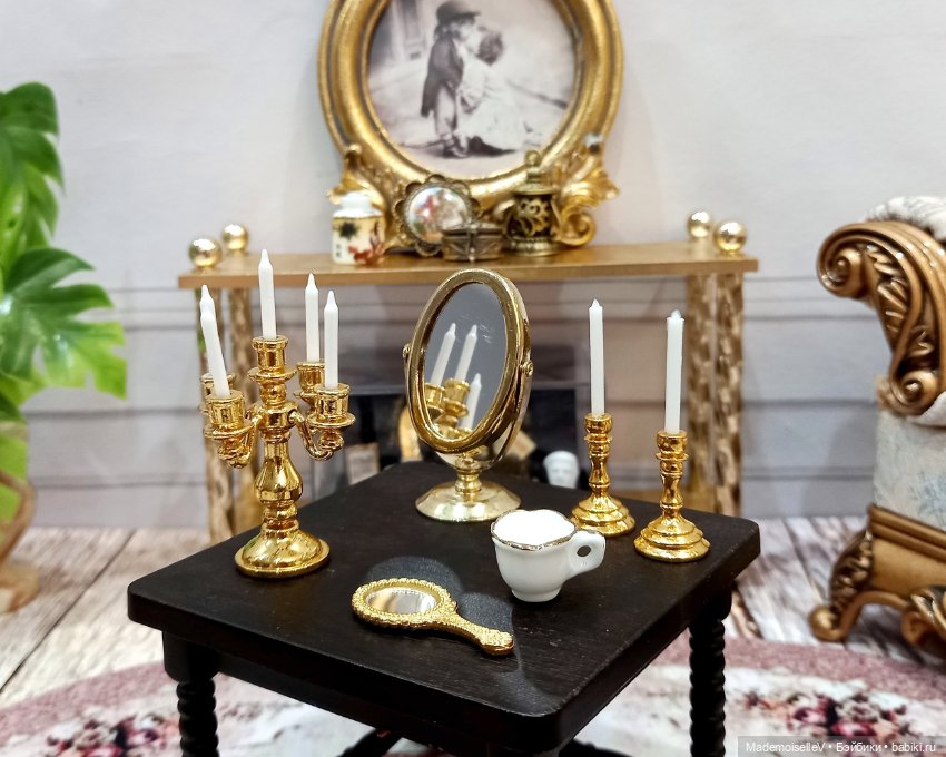 Подсвечники одинарные — Миниатюра для кукол (фото 8)