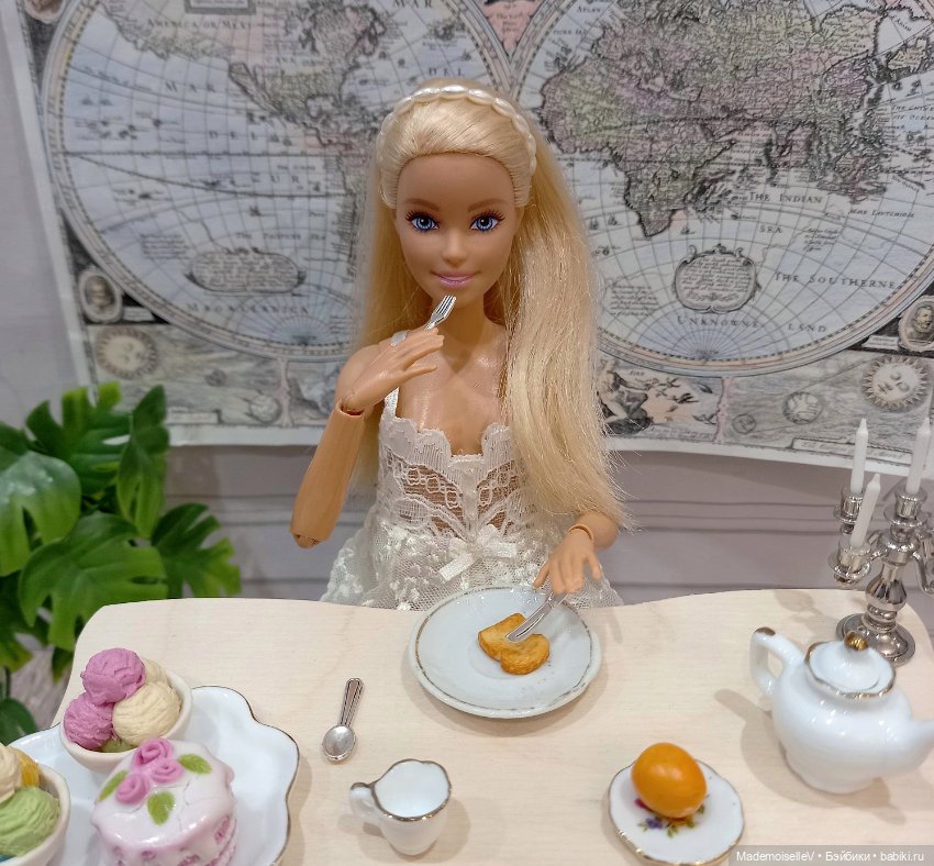 Столовые приборы, металл — Миниатюра для кукол