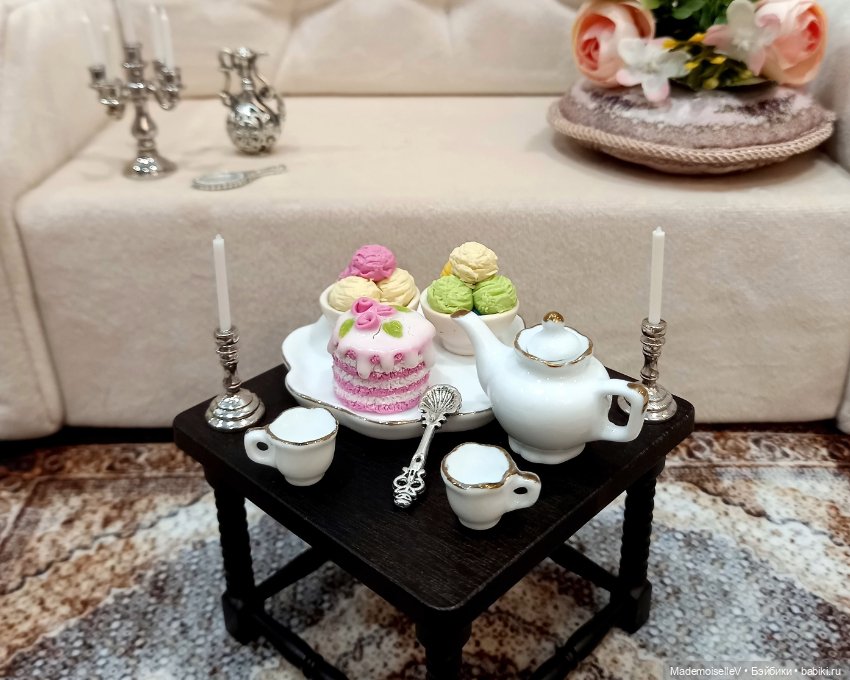 Столовые приборы, металл — Миниатюра для кукол (фото 10)