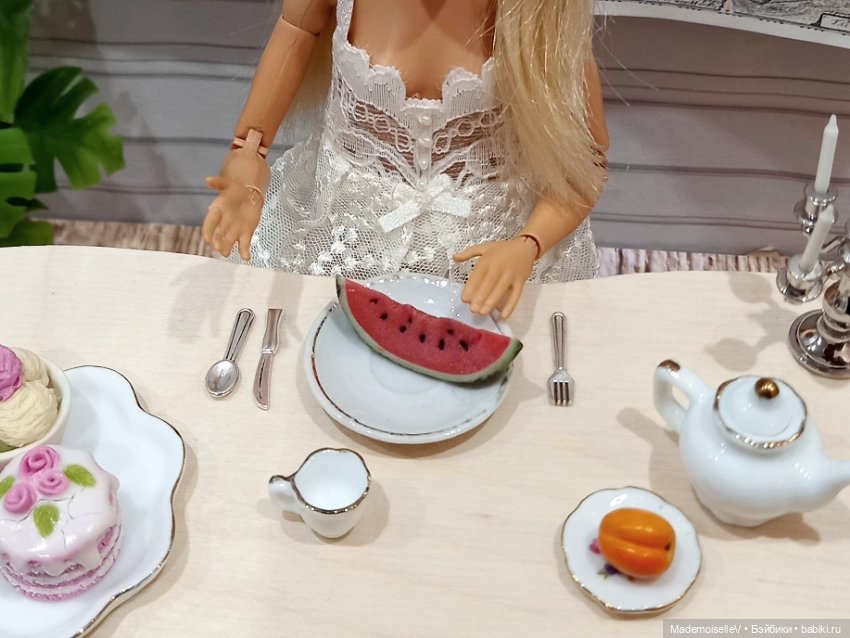 Столовые приборы, металл — Миниатюра для кукол