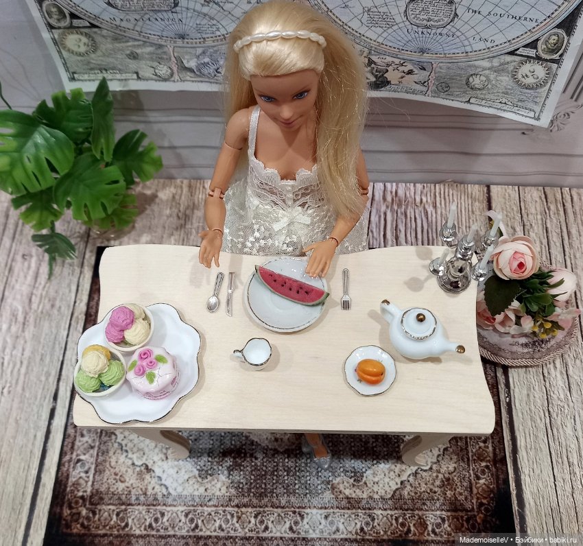 Столовые приборы, металл — Миниатюра для кукол