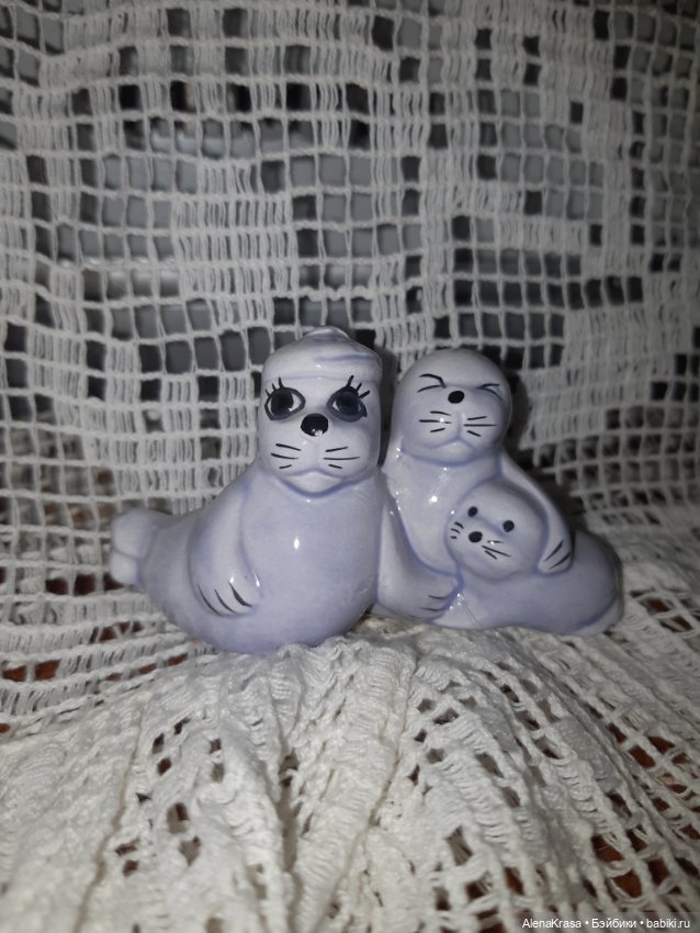 Семья тюленей — Статуэтки