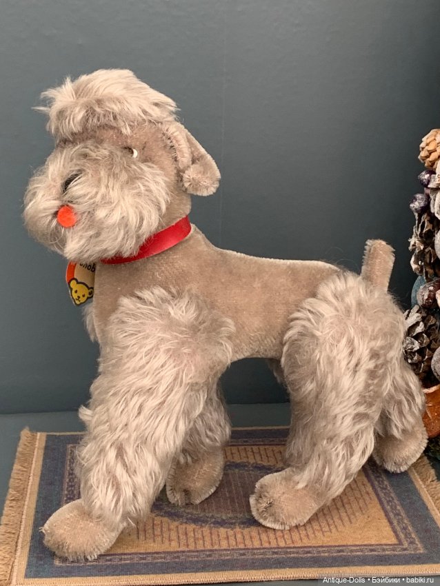 Винтажная игрушка, собака Steiff (Германия) (фото 4)