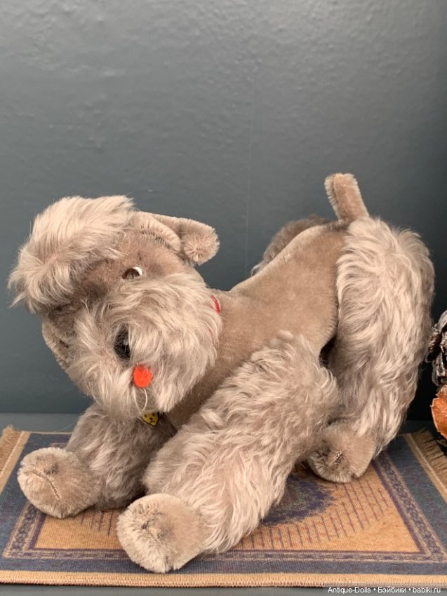 Винтажная игрушка, собака Steiff (Германия) (фото 3)