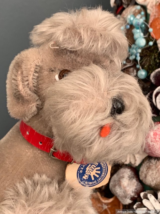 Винтажная игрушка, собака Steiff (Германия) (фото 7)