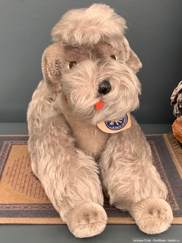 Винтажная игрушка, собака Steiff (Германия) (фото 8)