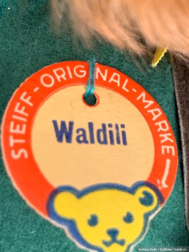 Винтажная игрушка, собака с портфелем Steiff (Германия) (фото 5)