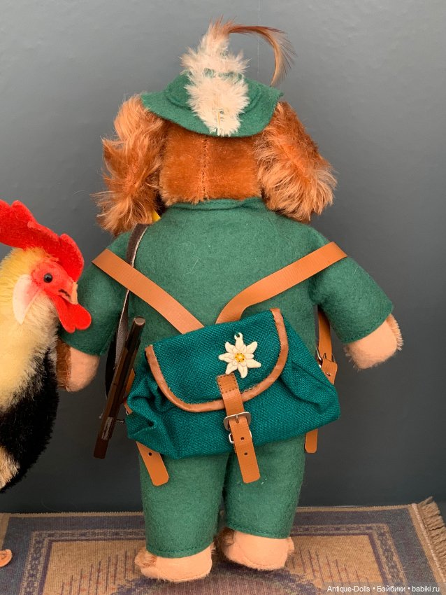 Винтажная игрушка, собака с портфелем Steiff (Германия) (фото 2)