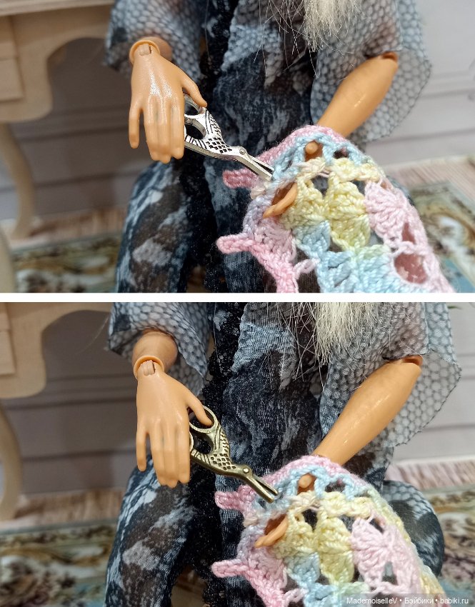 Ножницы, металл — Миниатюра для кукол (фото 8)