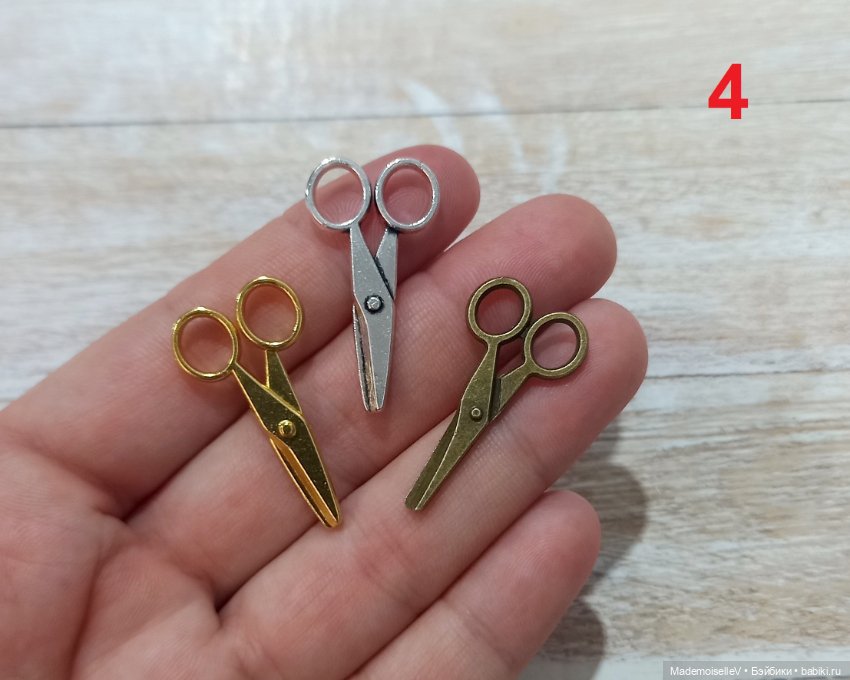 Ножницы, металл — Миниатюра для кукол