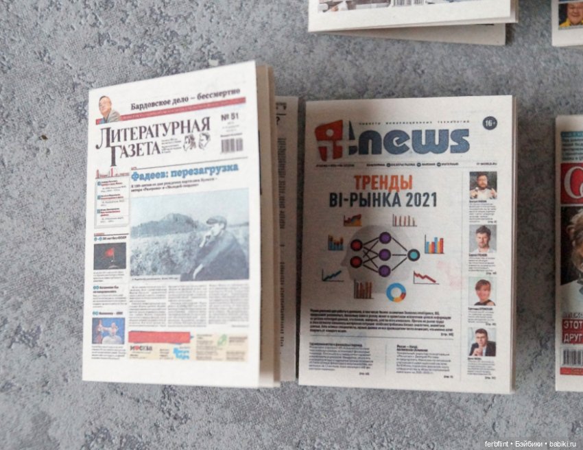 Набор газет в масштабе 1:6 (фото 3)