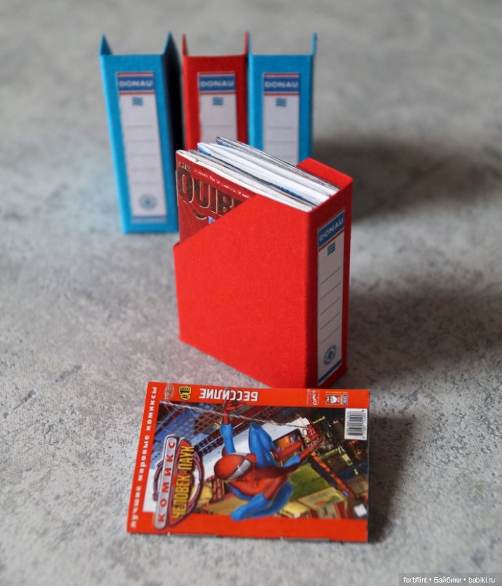 Папки для хранения бумаг и журналов в масштабе 1:6 (фото 5)