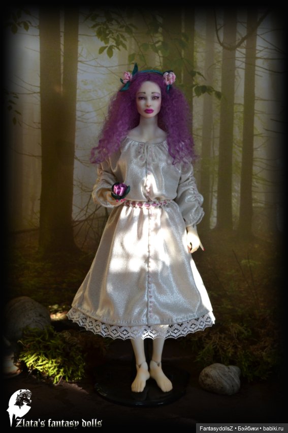 Платье Друида для BJD 1/6 30 см видеоурок и выкройка PDF