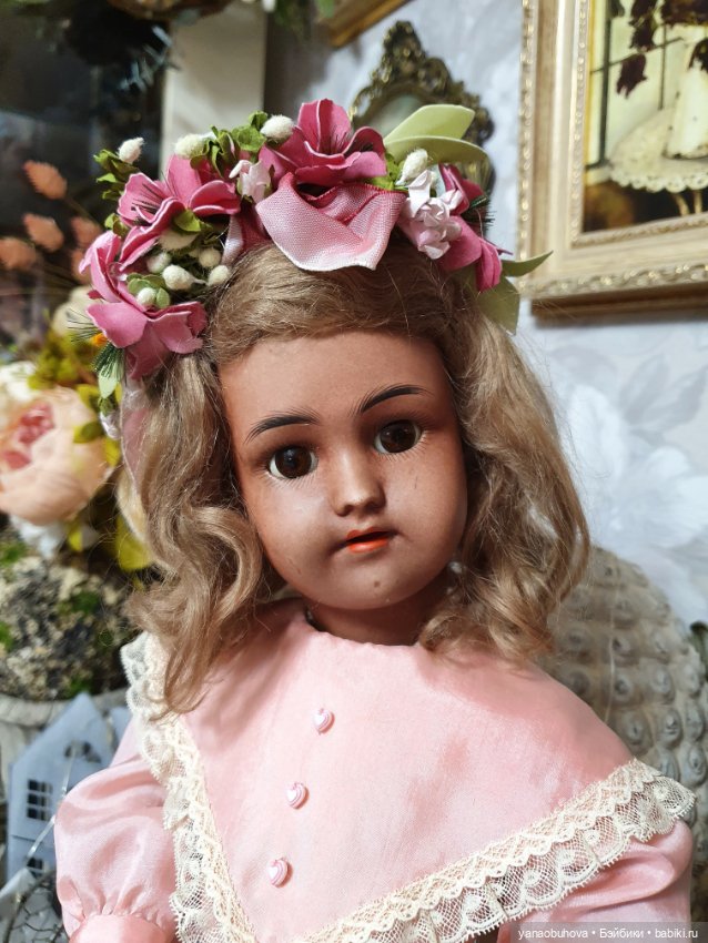 Антикварная кукла мулатка Симон Хальбиг, 44 см (фото 5)