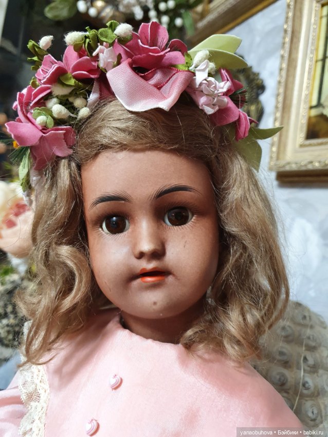 Антикварная кукла мулатка Симон Хальбиг, 44 см (фото 7)