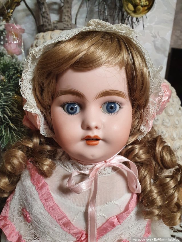 Ранняя антикварная кукла Симон Хальбиг 1240, рост 56 см (фото 8)