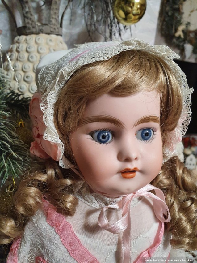 Ранняя антикварная кукла Симон Хальбиг 1240, рост 56 см (фото 9)