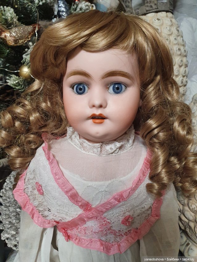 Ранняя антикварная кукла Симон Хальбиг 1240, рост 56 см (фото 7)