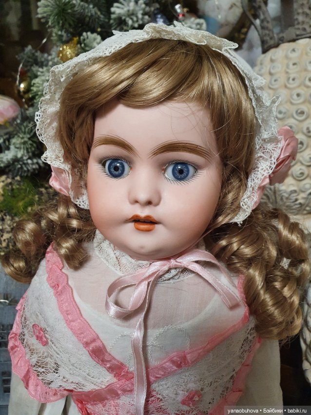 Ранняя антикварная кукла Симон Хальбиг 1240, рост 56 см
