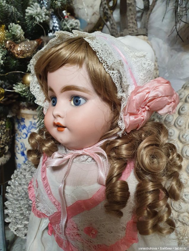 Ранняя антикварная кукла Симон Хальбиг 1240, рост 56 см (фото 10)