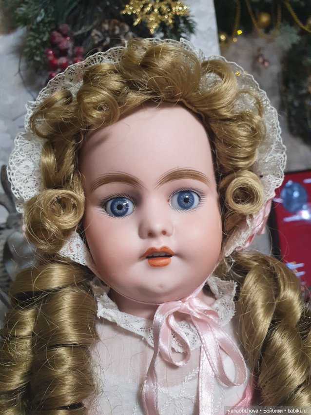Ранняя антикварная кукла Симон Хальбиг 1240, рост 56 см (фото 4)