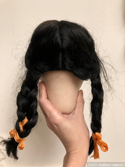 Парик для антикварной куклы (фото 8)