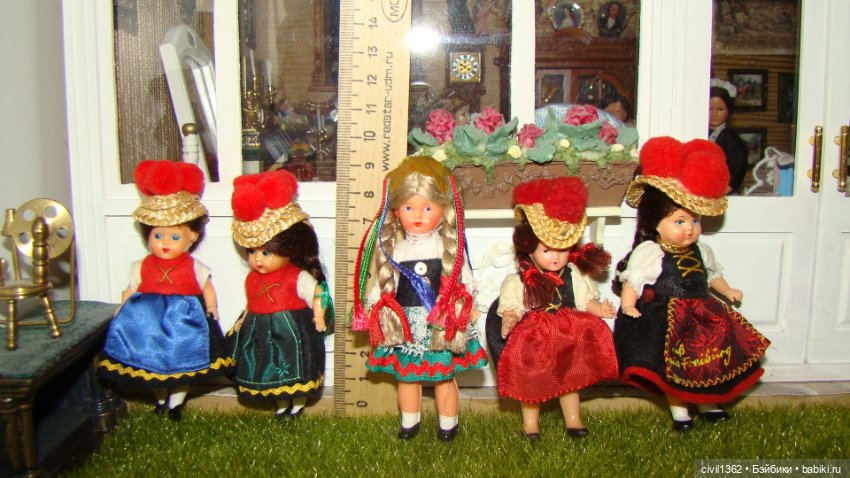 Маленькие винтажные куколки от 7см