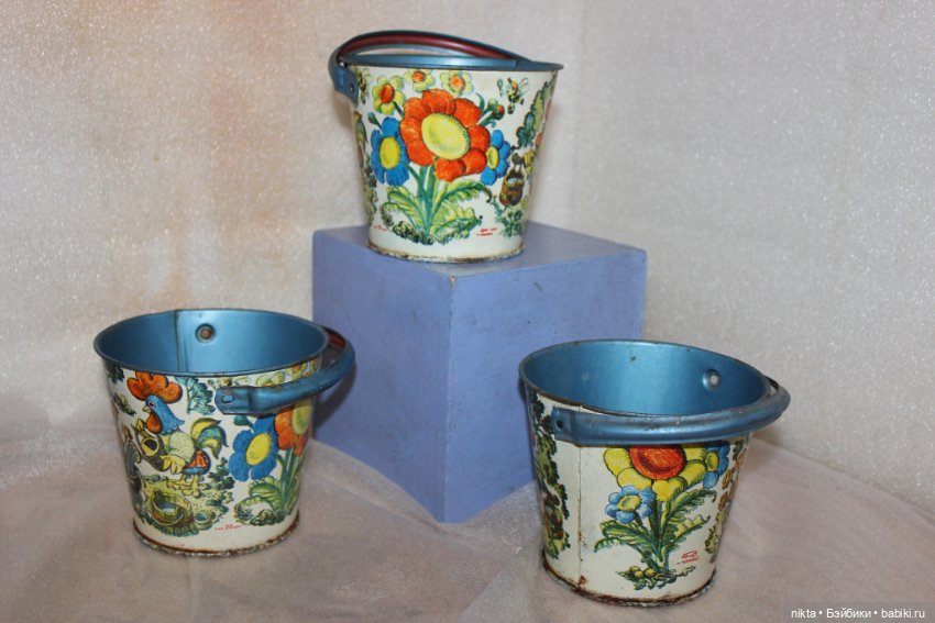 Игрушка СССР * Ведро * Жесть (фото 2)