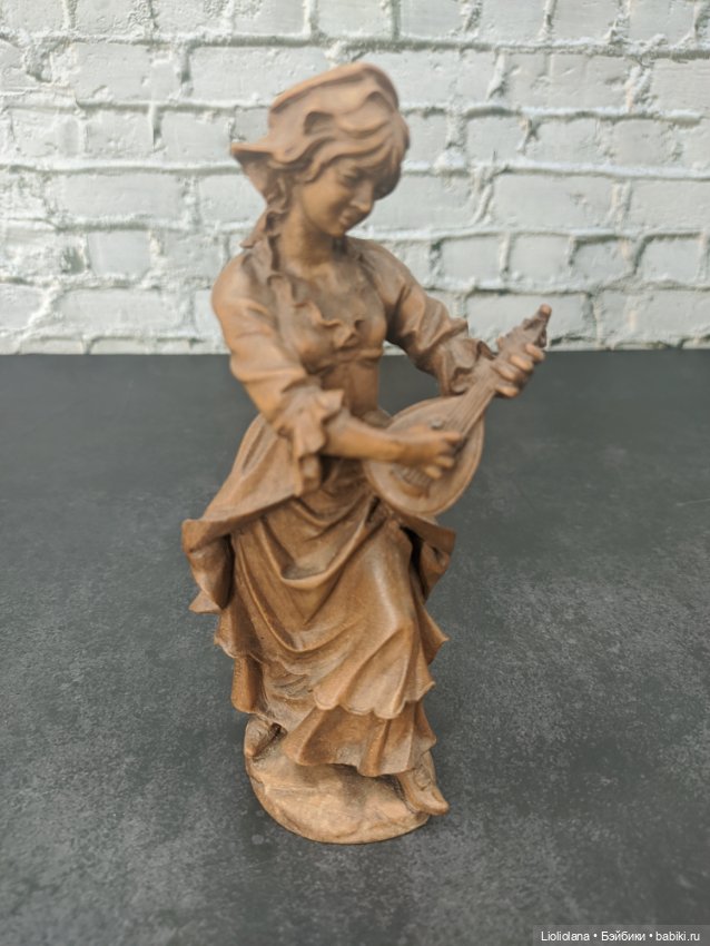 Деревянная статуэтка Девушка с мандолиной от Josef Albl (фото 5)